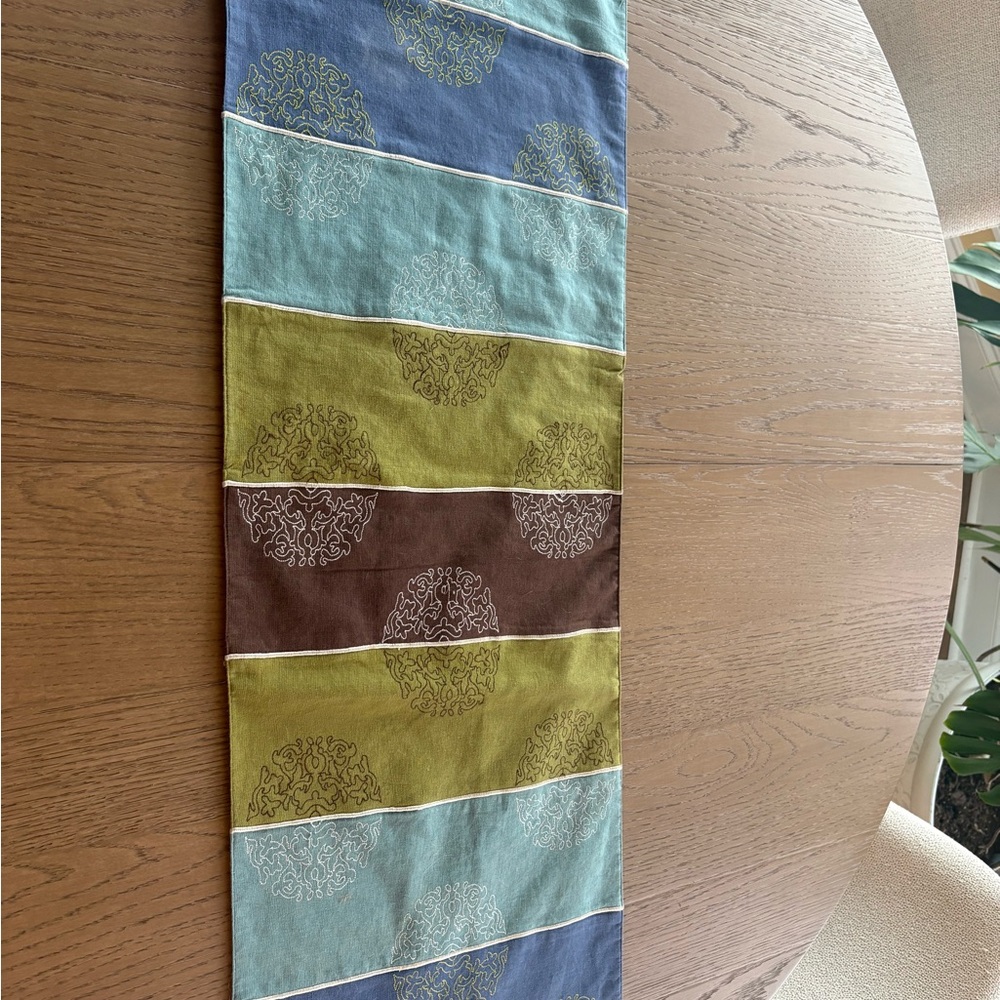 Colorful Striped Table Runner